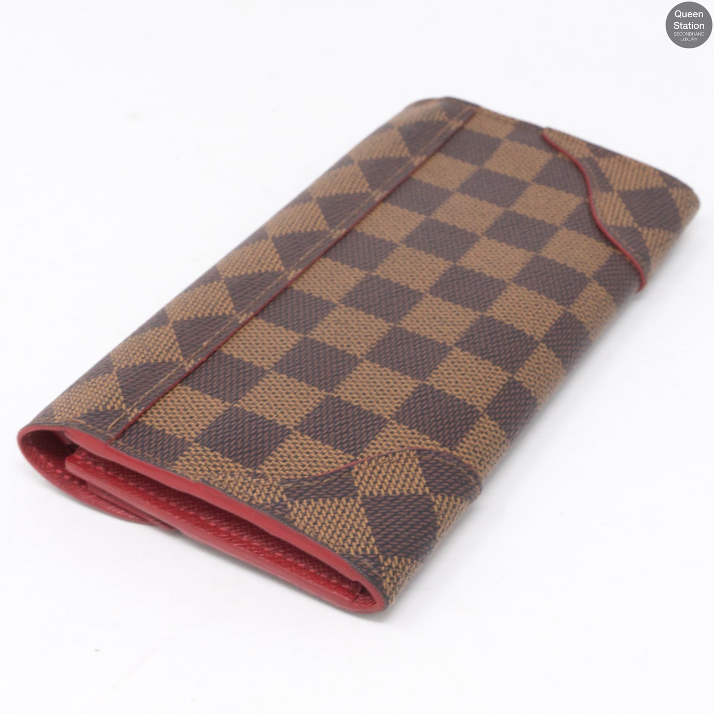 Louis-vuitton Caissa Wallet Damier Ebene Red