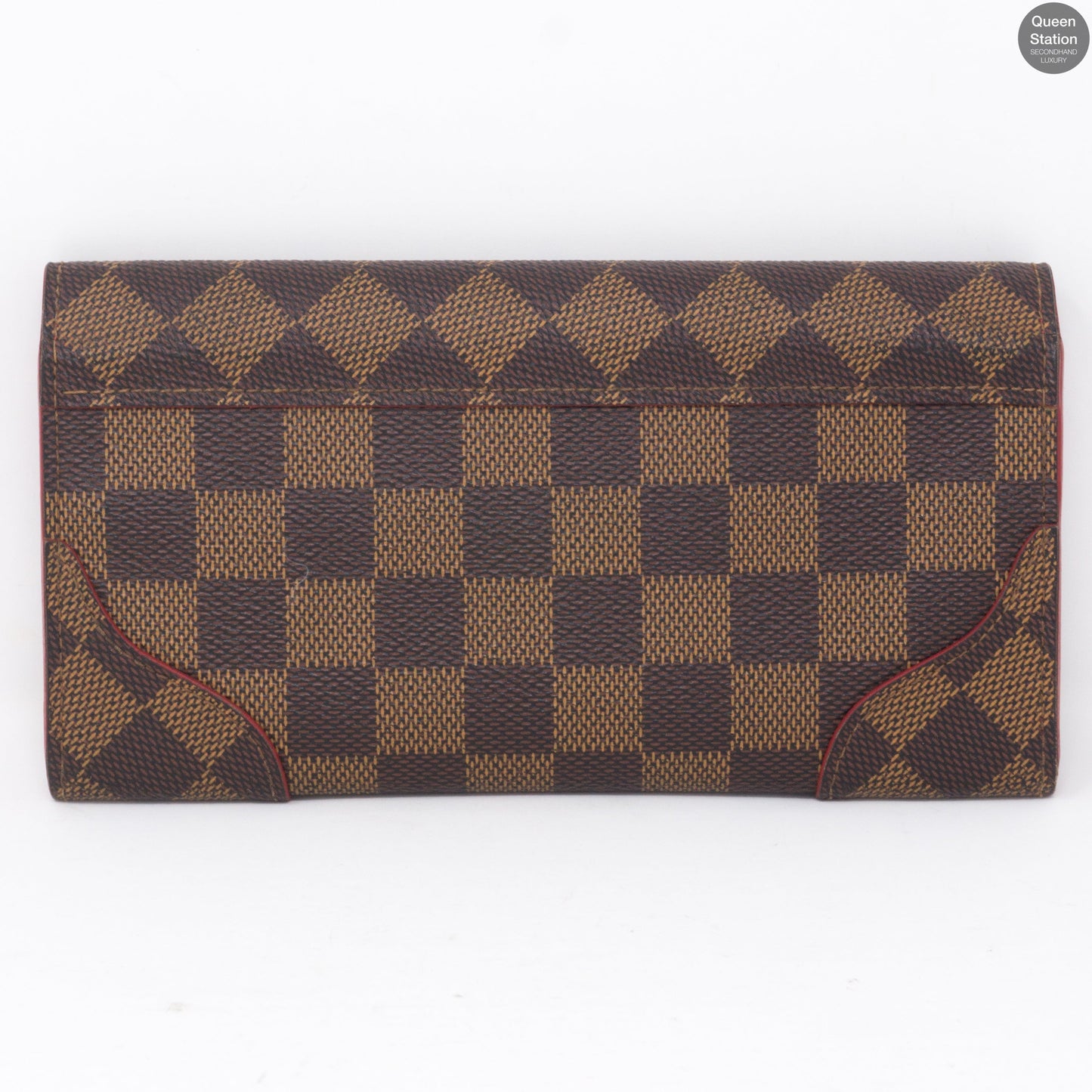 Louis-vuitton Caissa Wallet Damier Ebene Red