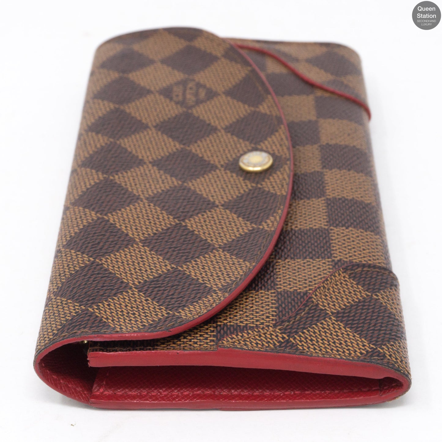 Louis-vuitton Caissa Wallet Damier Ebene Red