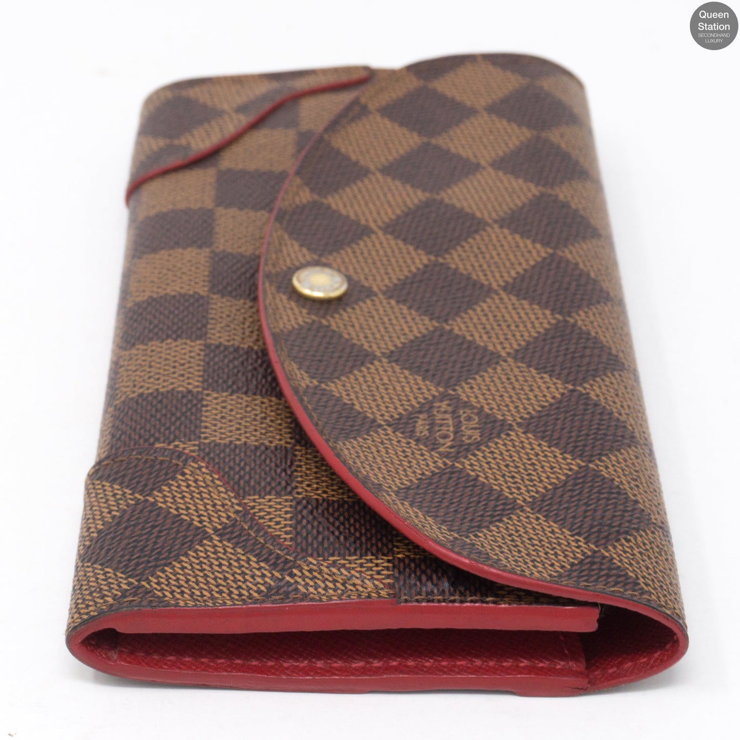 Louis-vuitton Caissa Wallet Damier Ebene Red