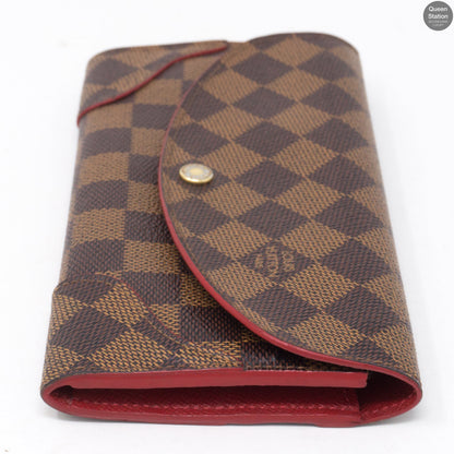 Louis-vuitton Caissa Wallet Damier Ebene Red