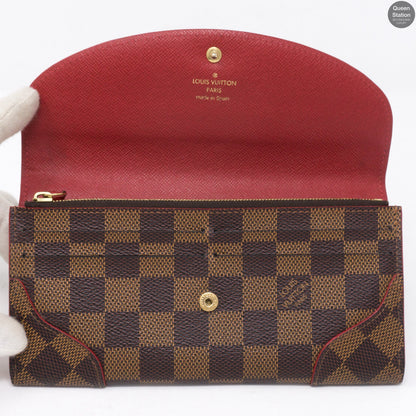 Louis-vuitton Caissa Wallet Damier Ebene Red