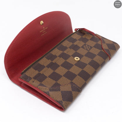 Louis-vuitton Caissa Wallet Damier Ebene Red