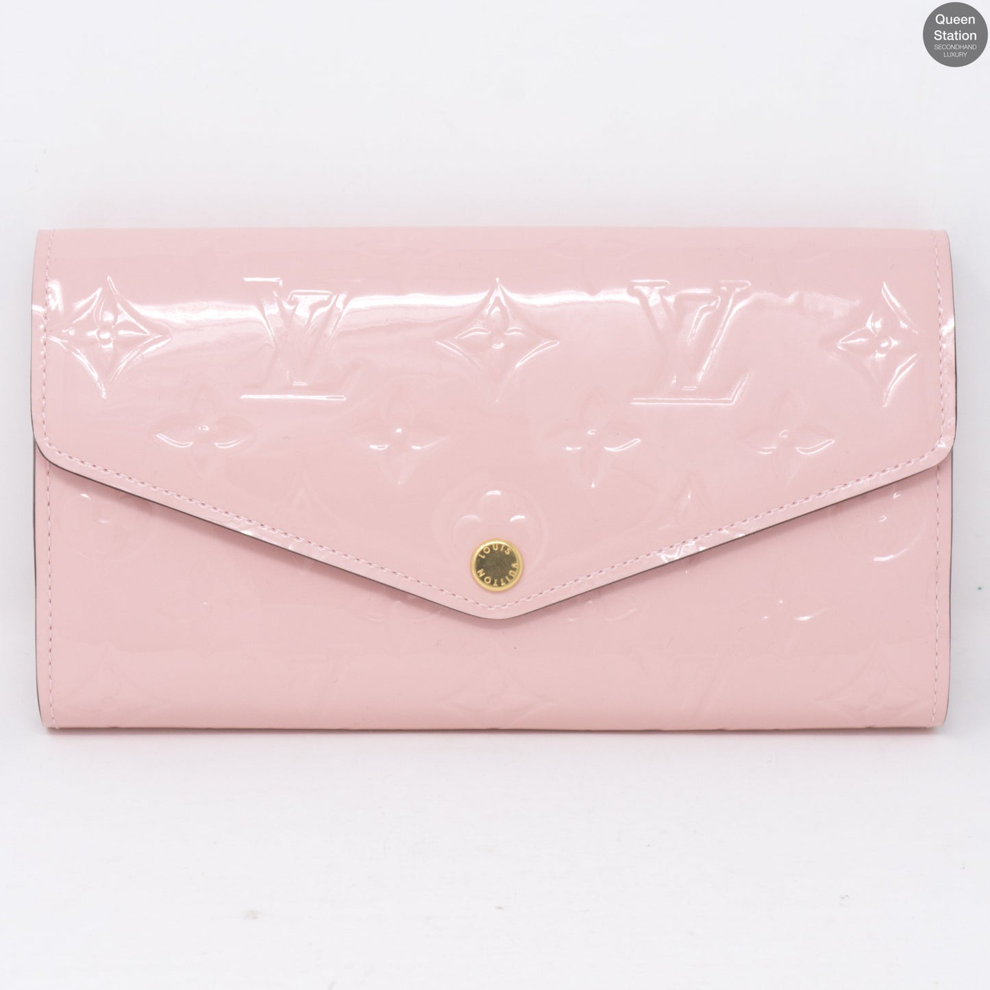 Louis-vuitton Sarah Wallet Vernis Rose Ballerine
