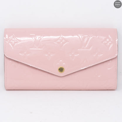 Louis-vuitton Sarah Wallet Vernis Rose Ballerine