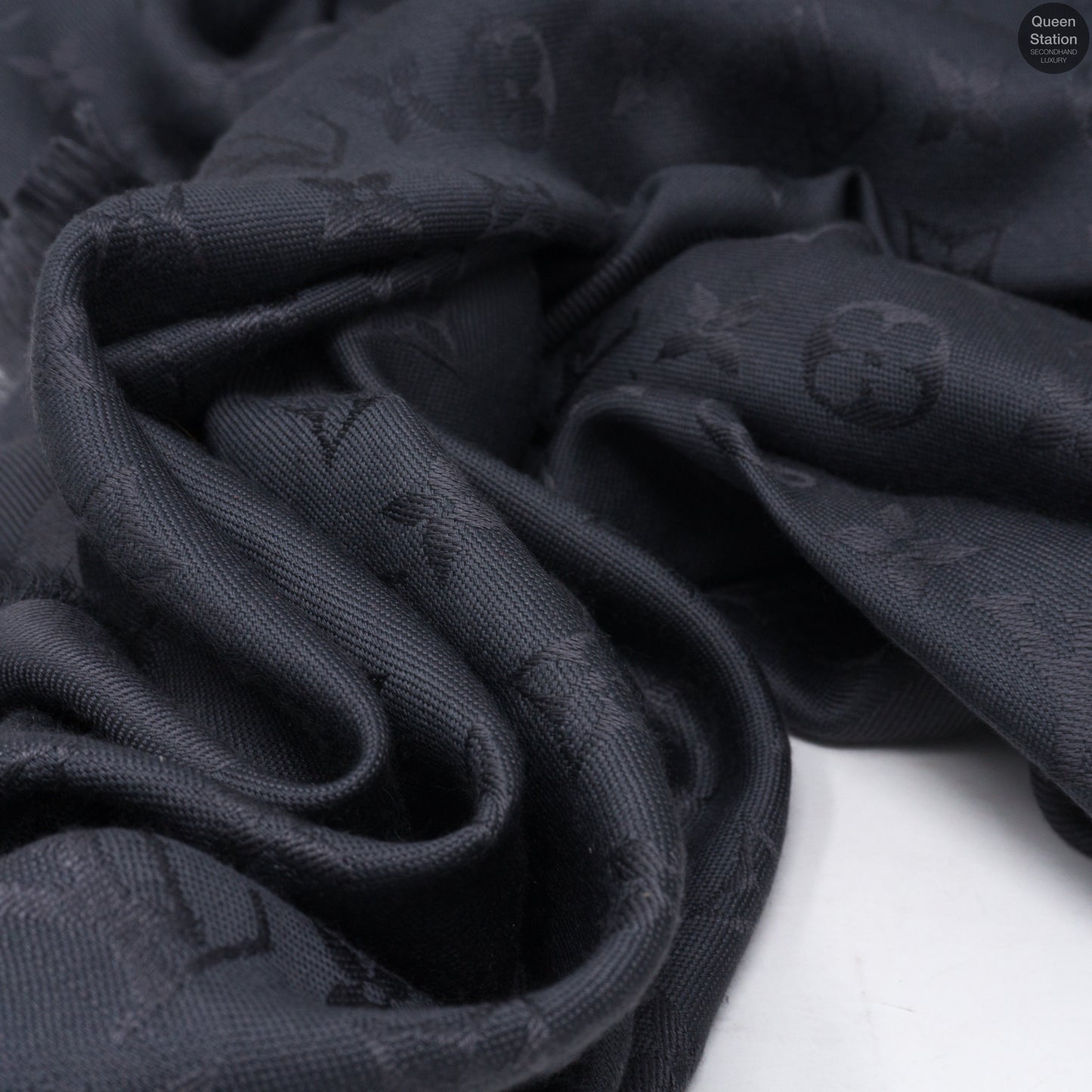 Louis-vuitton Charcoal Grey Monogram Shawl
