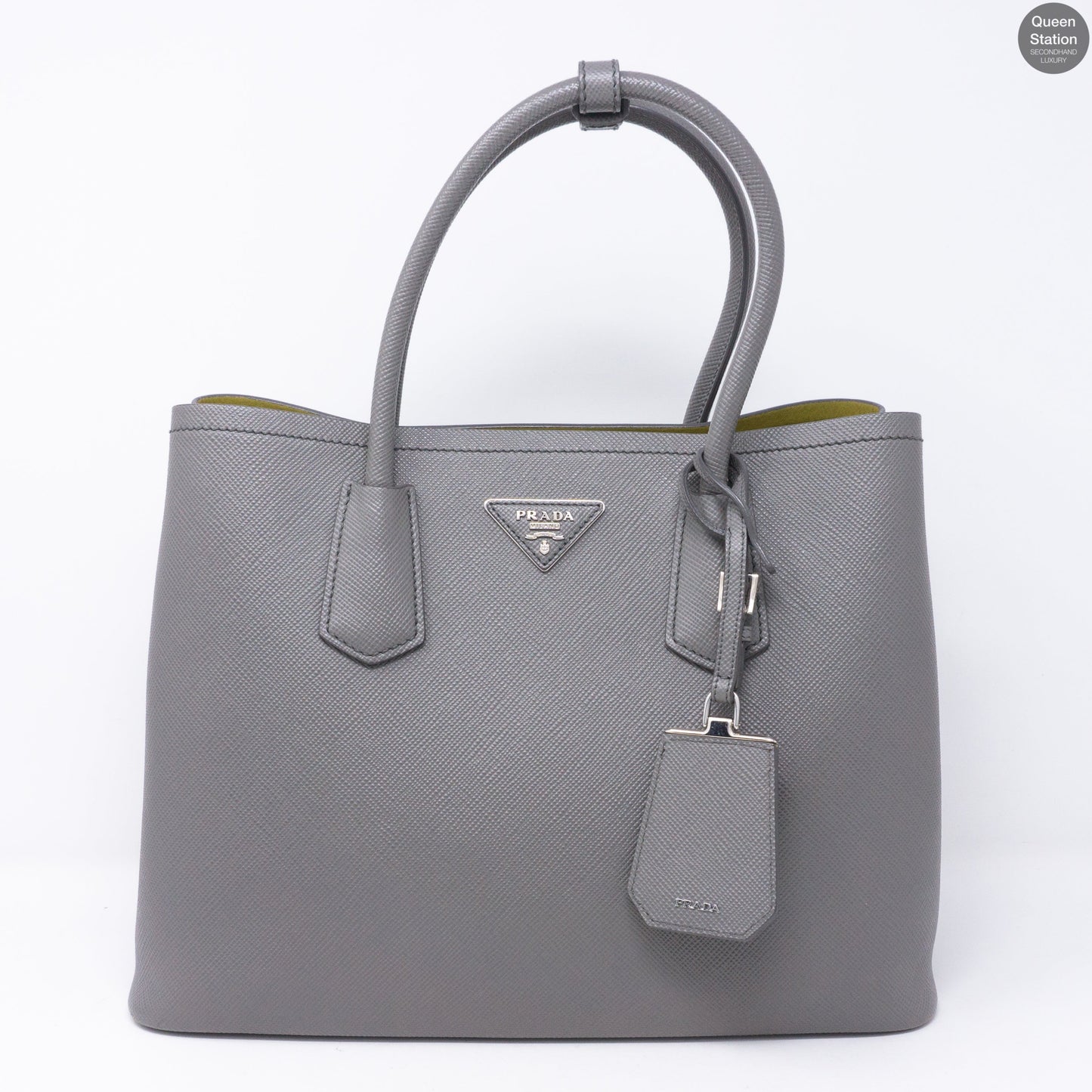 Grey Double Medium Bag