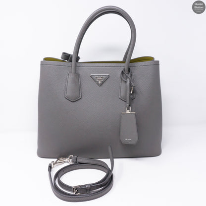 Grey Double Medium Bag