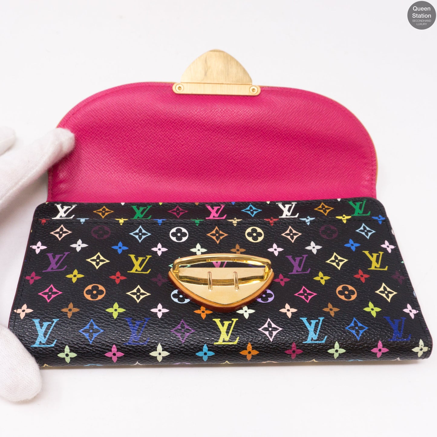Louis-vuitton Eugenie Wallet Grenade Multicolore Black