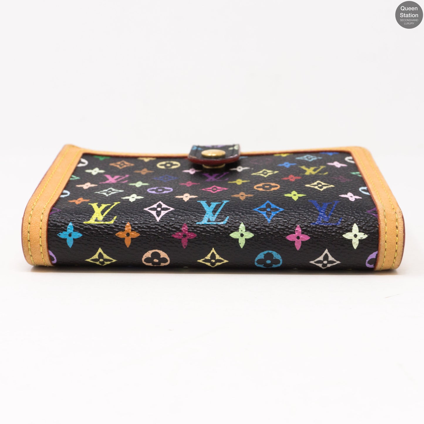 Louis-vuitton French Purse Wallet Multicolore Black