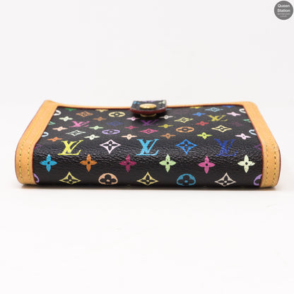 Louis-vuitton French Purse Wallet Multicolore Black