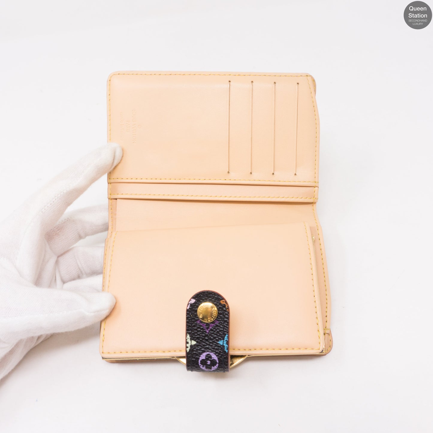 Louis-vuitton French Purse Wallet Multicolore Black