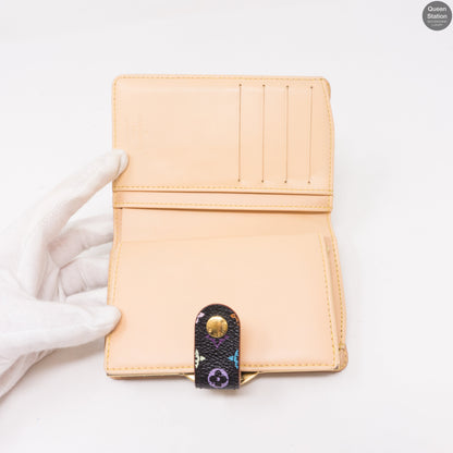 Louis-vuitton French Purse Wallet Multicolore Black
