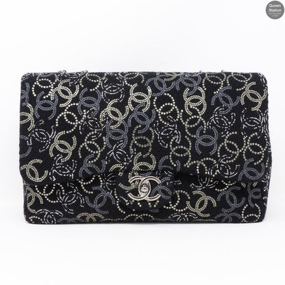 Paris Shanghai Jumbo Strass Flap Bag