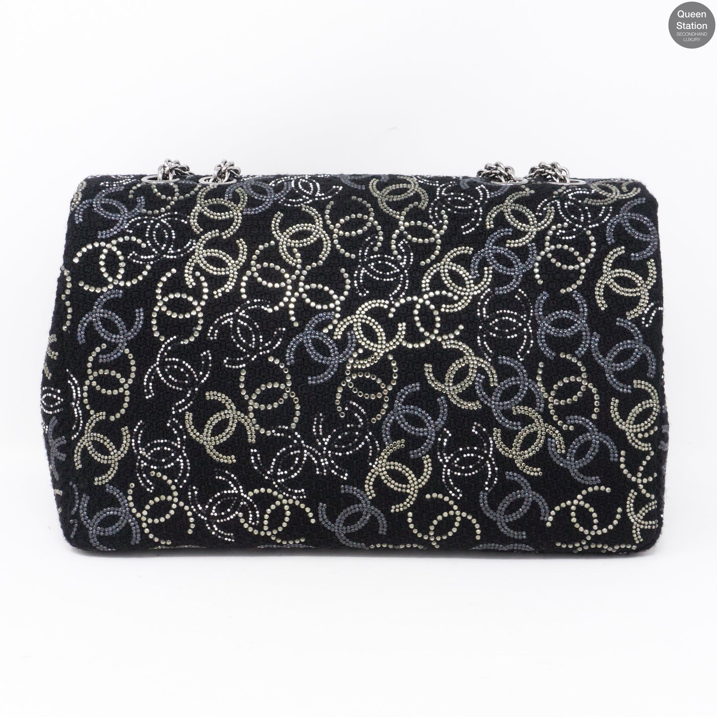 Paris Shanghai Jumbo Strass Flap Bag
