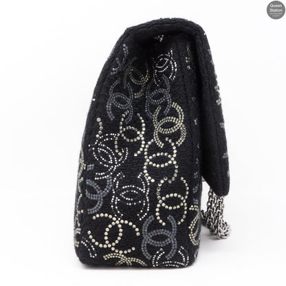Paris Shanghai Jumbo Strass Flap Bag