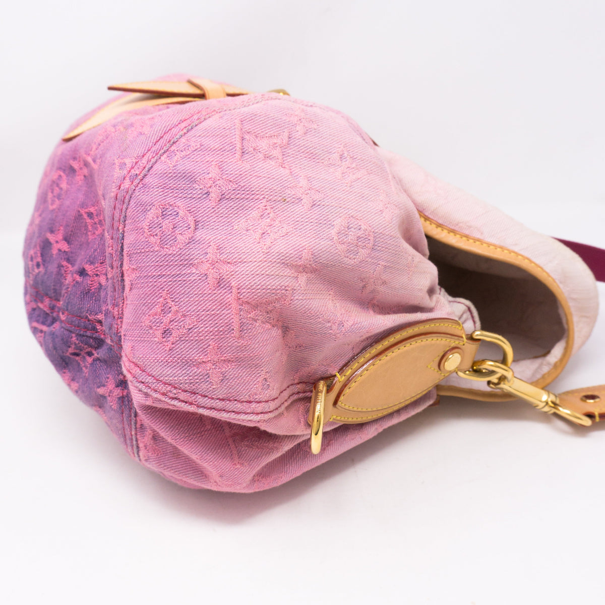 Louis-vuitton Sunshine Shoulder Bag Pink Denim