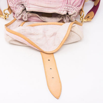 Louis-vuitton Sunshine Shoulder Bag Pink Denim