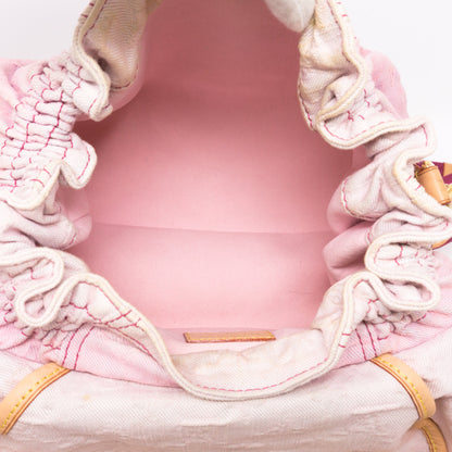 Louis-vuitton Sunshine Shoulder Bag Pink Denim