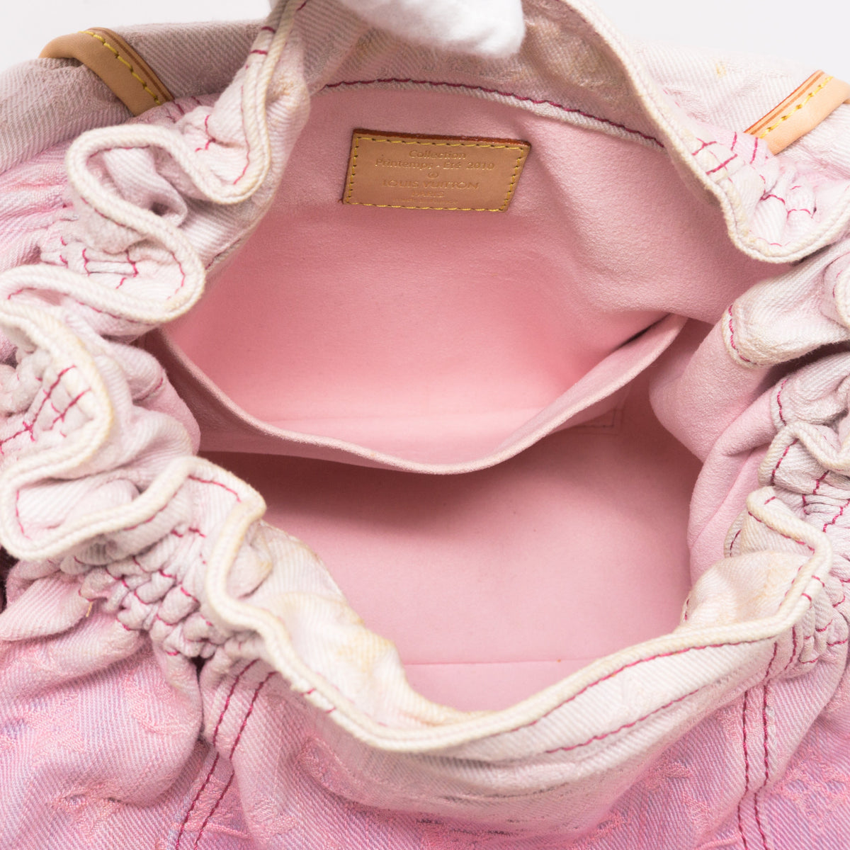 Louis-vuitton Sunshine Shoulder Bag Pink Denim