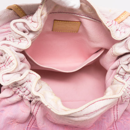 Louis-vuitton Sunshine Shoulder Bag Pink Denim