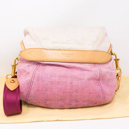 Louis-vuitton Sunshine Shoulder Bag Pink Denim