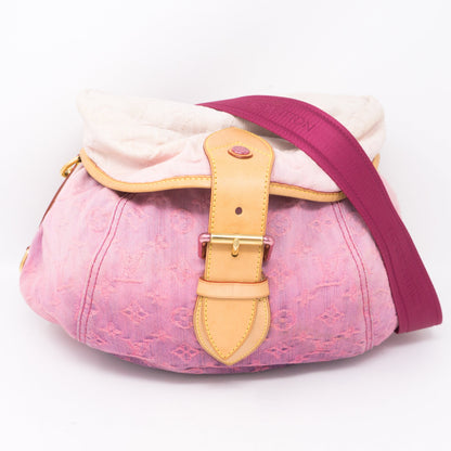 Louis-vuitton Sunshine Shoulder Bag Pink Denim