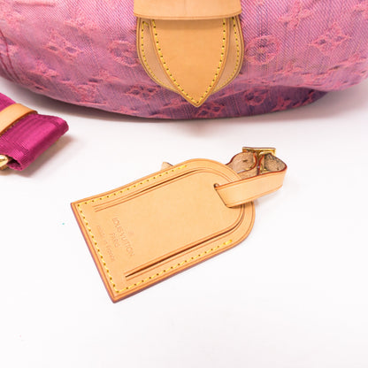 Louis-vuitton Sunshine Shoulder Bag Pink Denim
