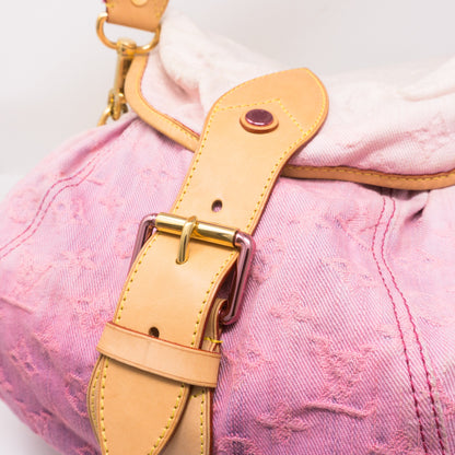 Louis-vuitton Sunshine Shoulder Bag Pink Denim