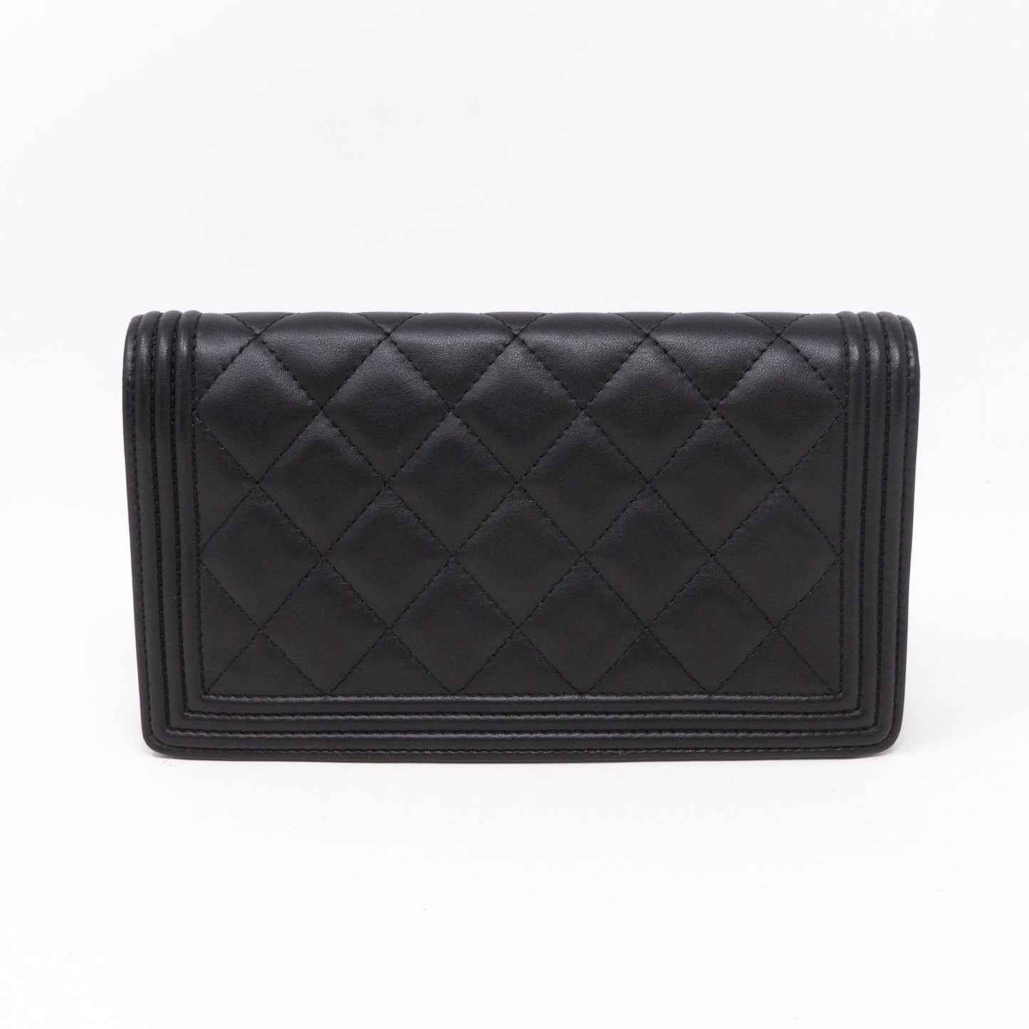 Boy Chanel Black Long Flap Wallet