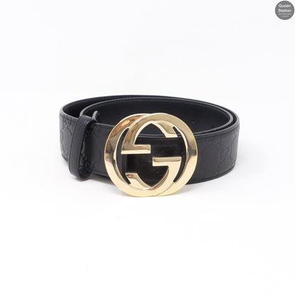 Signature Double G Leather 85 cm