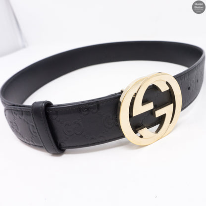 Signature Double G Leather 85 cm