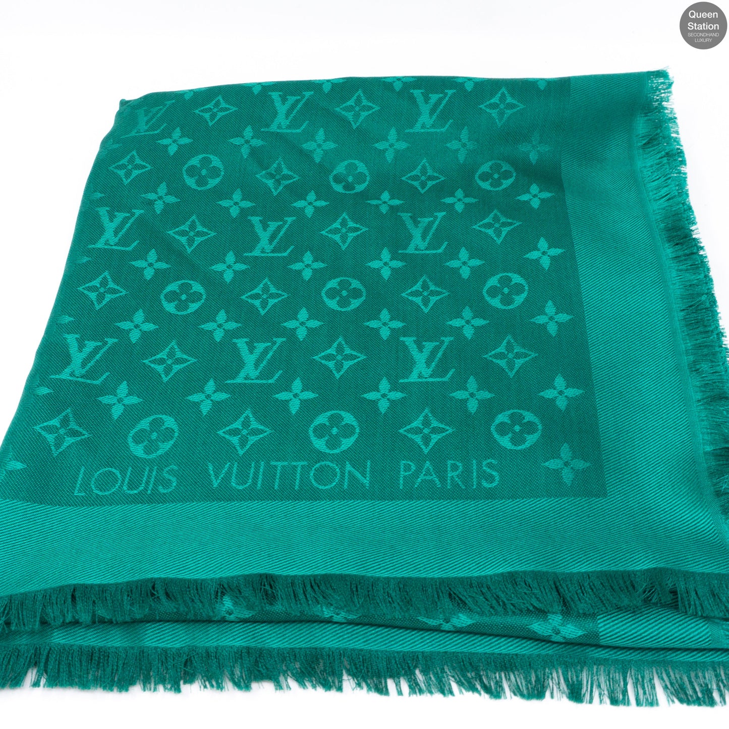 Louis-vuitton Green Monogram Shawl