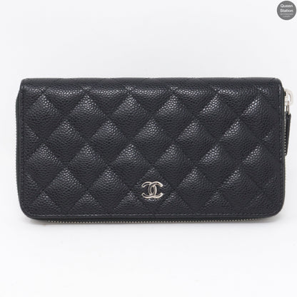 Classic Long Zipped Wallet Black