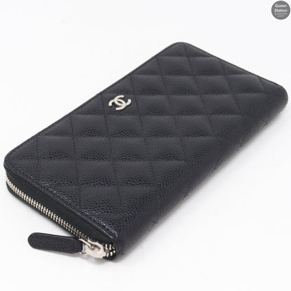 Classic Long Zipped Wallet Black