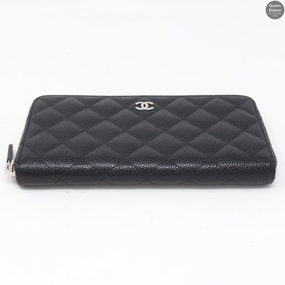 Classic Long Zipped Wallet Black