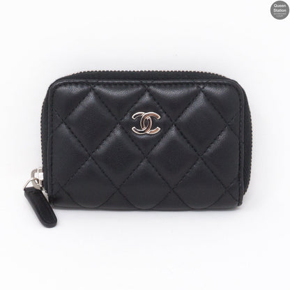 Classic Zipped Coin Purse Black