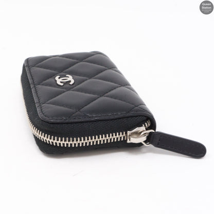 Classic Zipped Coin Purse Black