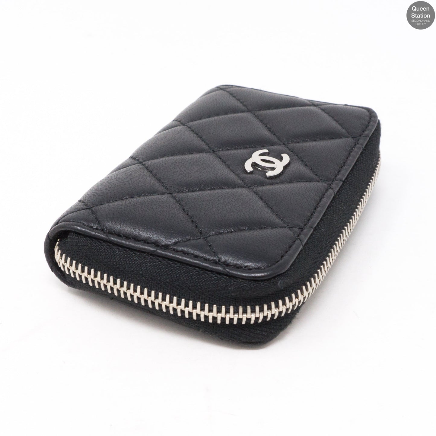 Classic Zipped Coin Purse Black