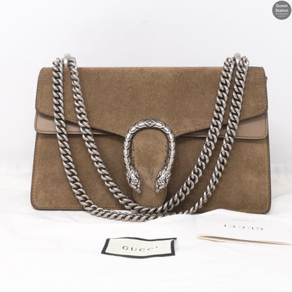 Dionysus Small Suede Taupe