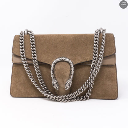 Dionysus Small Suede Taupe