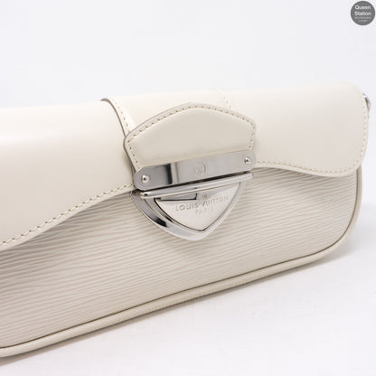 Louis-vuitton Montaigne Pochette White Epi