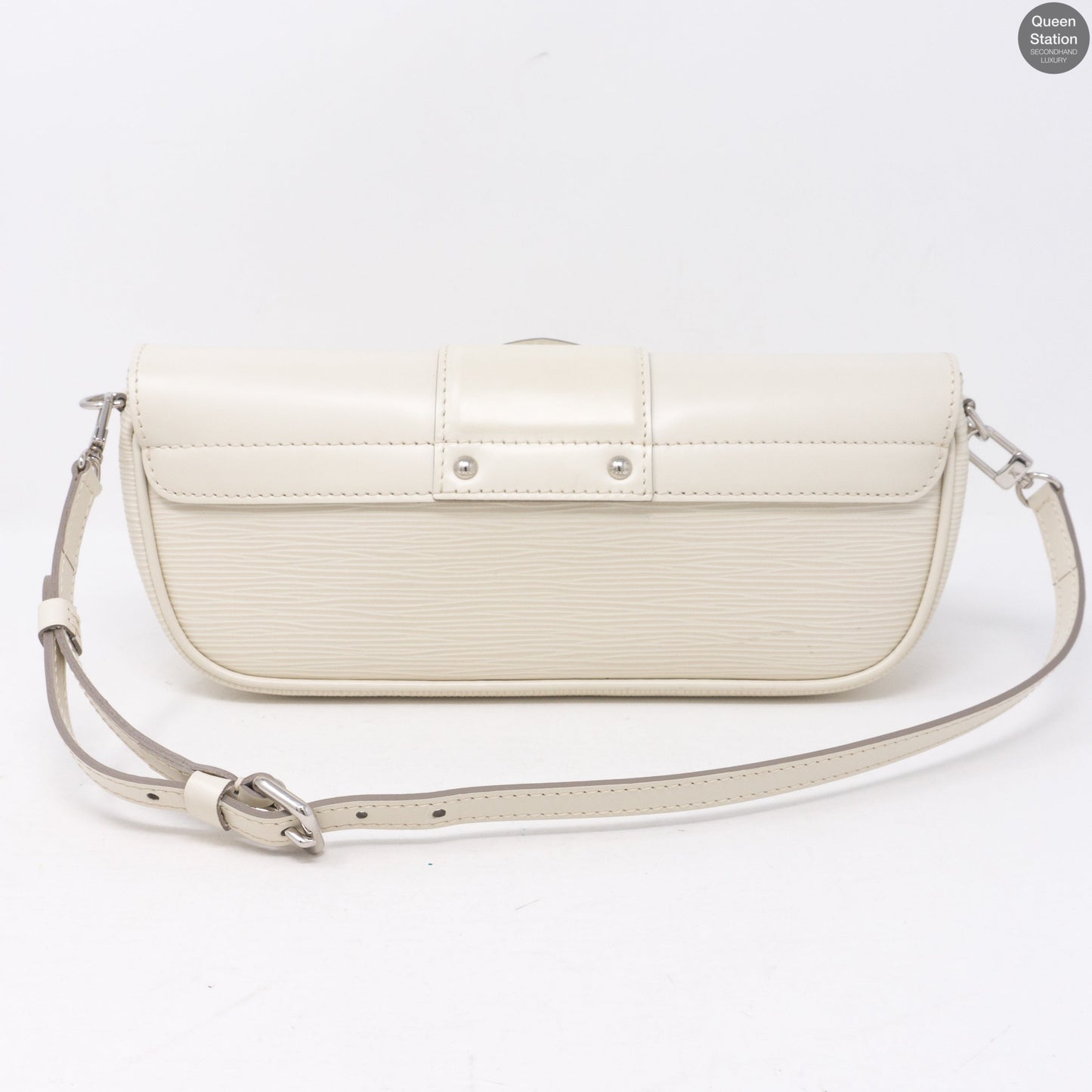 Louis-vuitton Montaigne Pochette White Epi