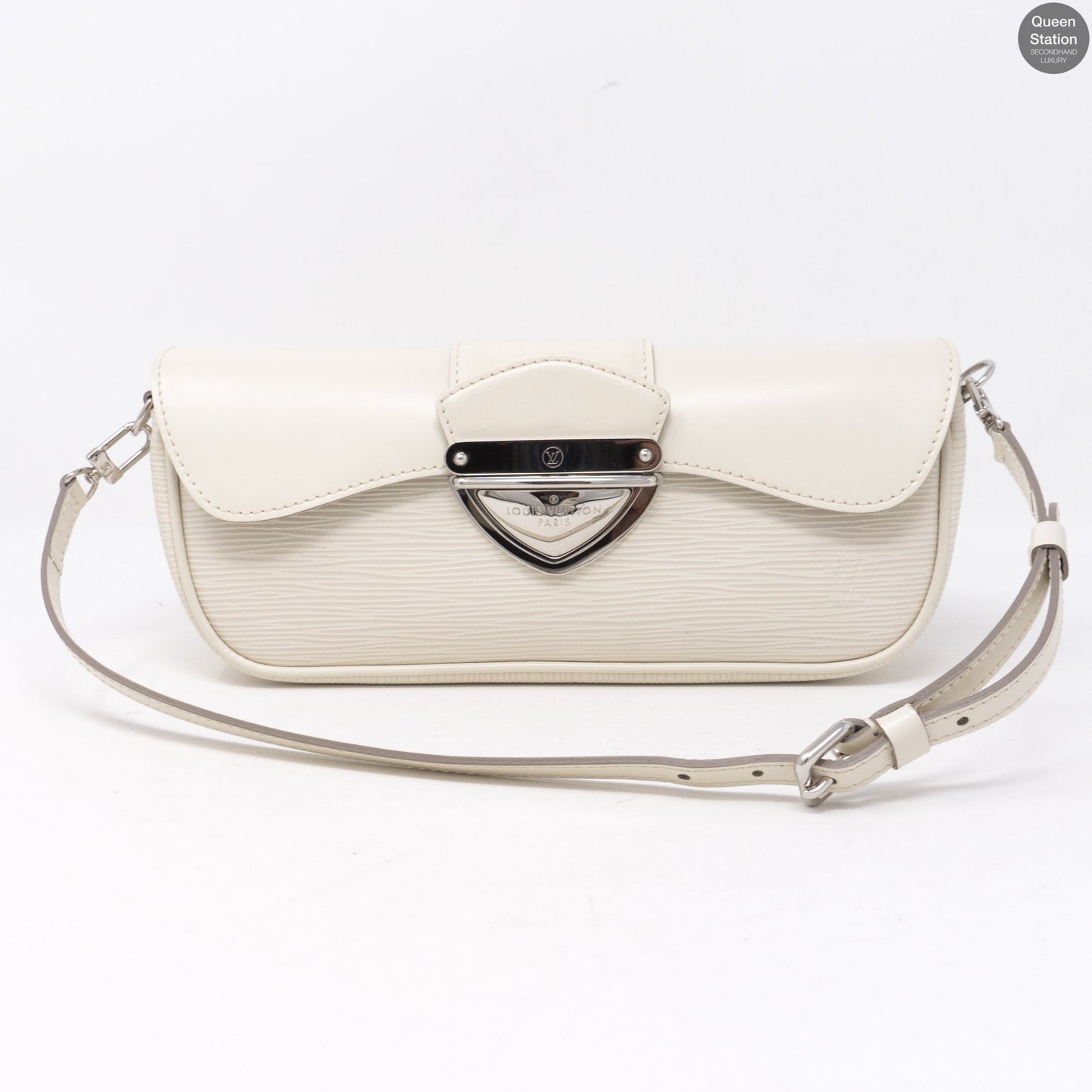 Louis-vuitton Montaigne Pochette White Epi