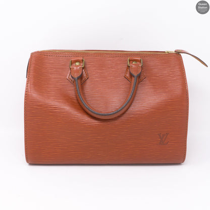 Louis-vuitton Speedy 25 Brown Epi Leather
