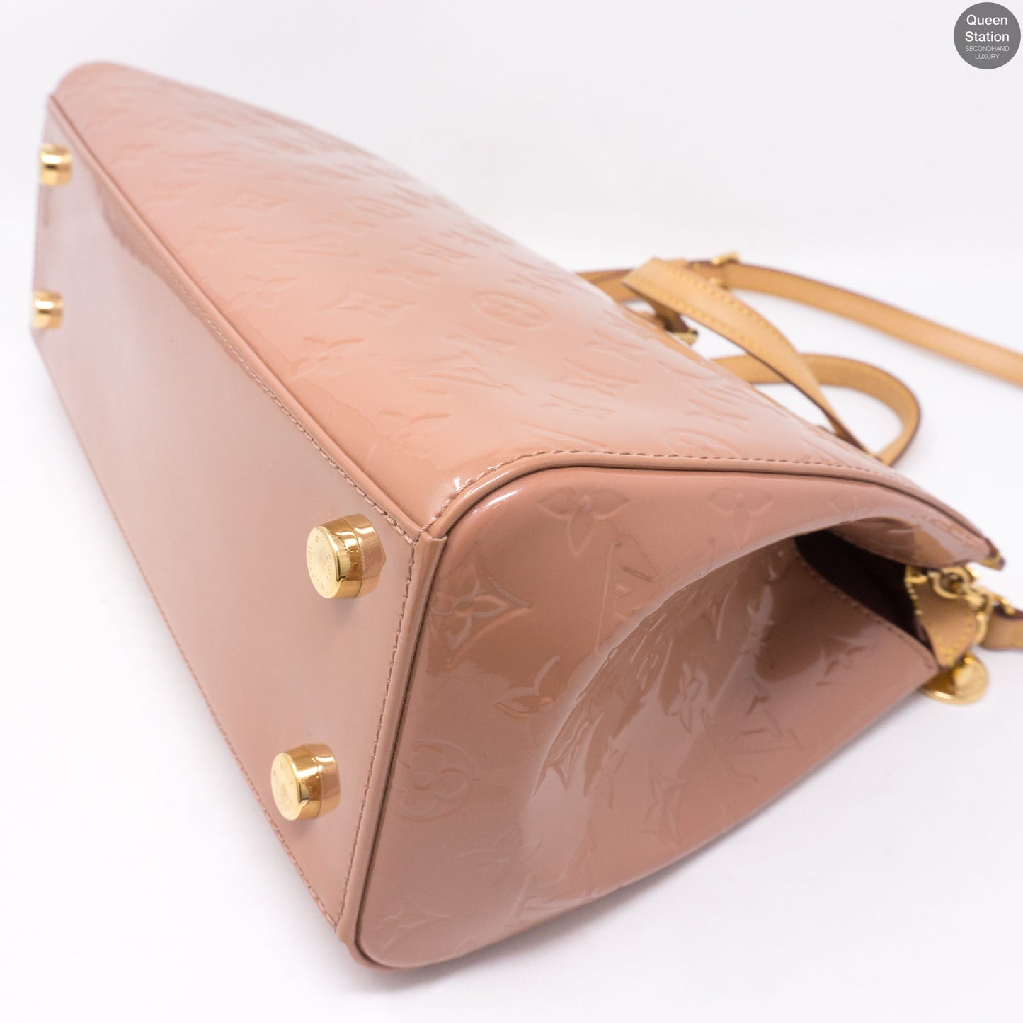 Louis-vuitton Brea MM Rose Vernis