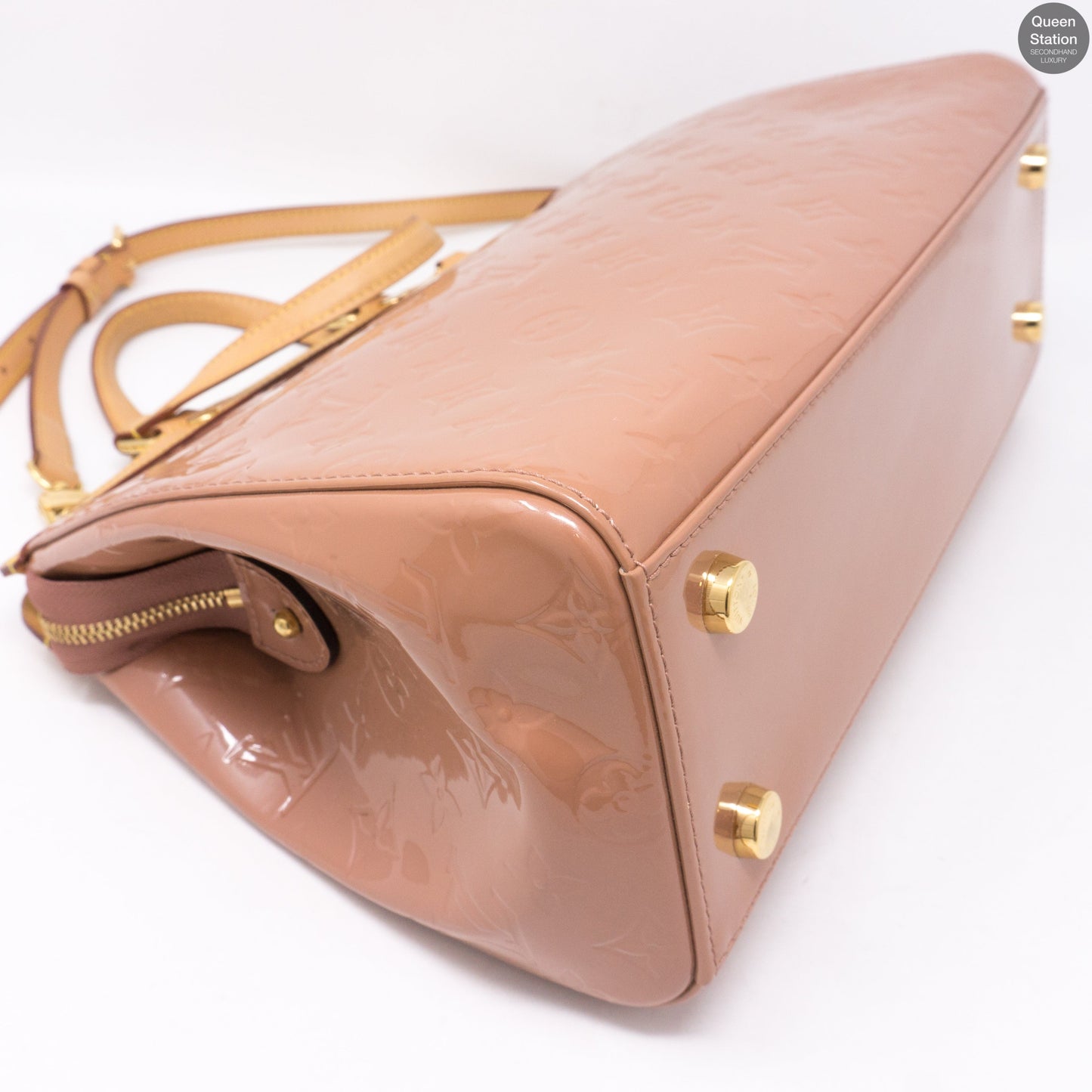 Louis-vuitton Brea MM Rose Vernis