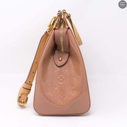 Louis-vuitton Brea MM Rose Vernis