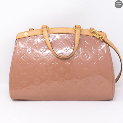 Louis-vuitton Brea MM Rose Vernis