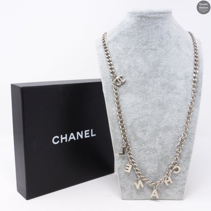 CC Silver Chain Letters Belt & Necklace